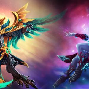 Thumbnail of Skywrath Mage and Vengeful Spirit Digital Art