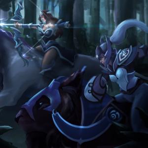 Thumbnail of Luna and Mirana Digital Art
