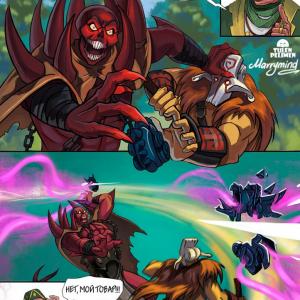 Thumbnail of Juggernaut and Shadow Demon Digital Art