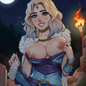 Thumbnail of Crystal Maiden Digital Art naked