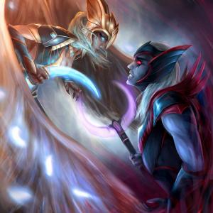 Thumbnail of Skywrath Mage and Vengeful Spirit Digital Art