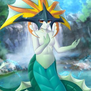 Thumbnail of Naga Siren Digital Art naked