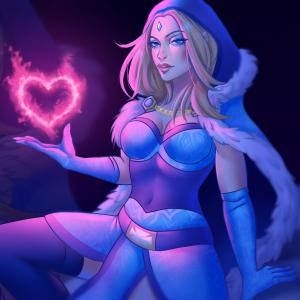 Thumbnail of Crystal Maiden Digital Art