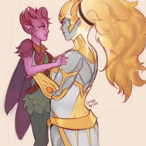 Thumbnail of Dark Willow and Dawnbreaker Digital Art