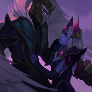 Thumbnail of Skywrath Mage and Vengeful Spirit Digital Art