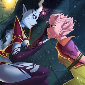 Thumbnail of Queen of Pain and Dark Willow Digital Art