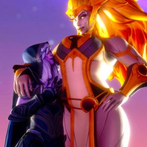 Thumbnail of Drow Ranger and Dawnbreaker SFM 3D Art