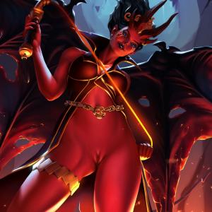 Thumbnail of Queen of Pain Digital Art naked