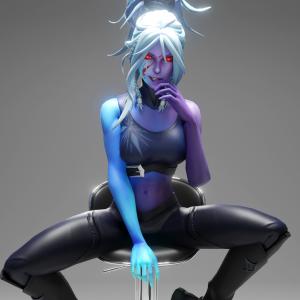 Thumbnail of Drow Ranger SFM 3D Art